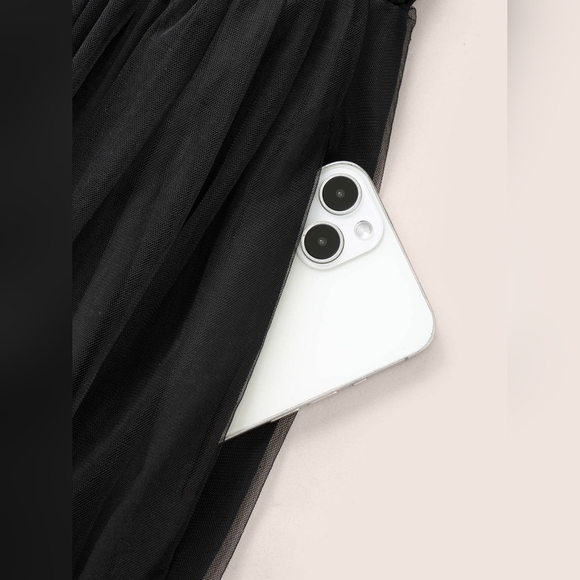 NEW NWT Bloomchic Plus Size VNeck Black Mesh Split Hem Maxi Dress Size 3X (22/24 - Picture 7 of 10